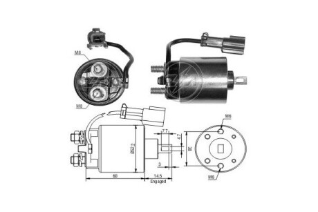 Тягове реле, стартер ERA ZM719