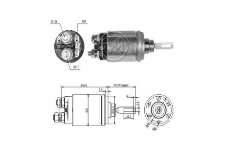 Тягове реле, стартер ERA ZM742