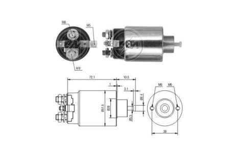 Тягове реле, стартер ERA ZM795