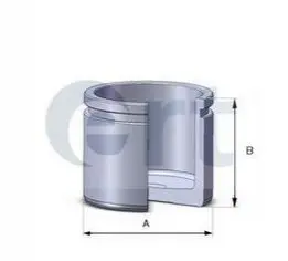 Поршень, корпус скобы тормоза ERT 150233-C