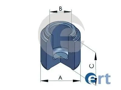 Поршень, корпус скобы тормоза ERT 150755-C