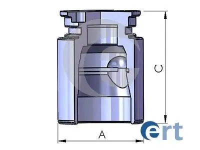 Поршень, корпус скобы тормоза ERT 150766-C