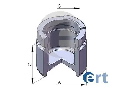 Поршень, корпус скобы тормоза ERT 150847-C