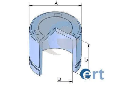 Поршень, корпус скобы тормоза ERT 150901-C