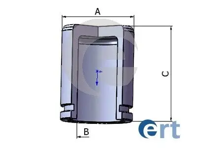 Поршень, корпус скобы тормоза ERT 151101-C