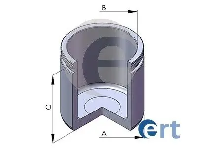 Поршень, корпус скобы тормоза ERT 151234-C