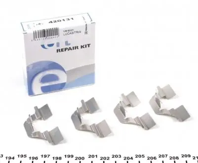 Комплектующие, колодки дискового тормоза ERT 420131