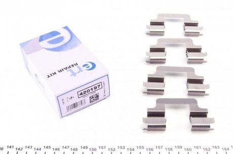 Комплектуючі, колодки дискового гальма ERT 420197 (фото 1)