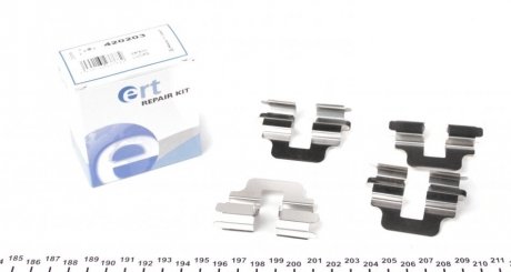 Комплектуючі, колодки дискового гальма ERT 420203 (фото 1)
