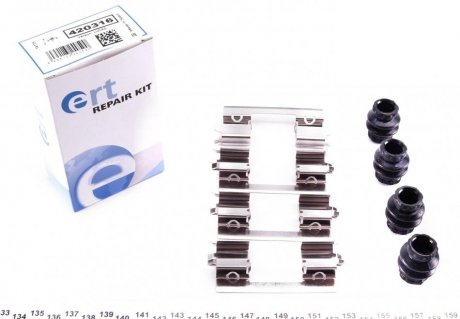 Комплектуючі, колодки дискового гальма ERT 420316 (фото 1)