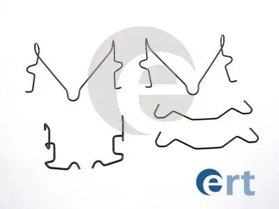 Mitsubishi кол-т установочный задн. торм. колодок pajero sport i 2.5 td 98-, pajero sport ii 3.0 4wd 08-, pajero sport iii 2.4 di-d 15- ERT 420366