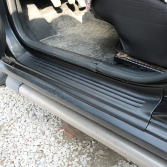 Накладки на дверные пороги (4шт, abs) dacia sandero 2013-2020 гг. EuroCap 72210612-010019-20010402
