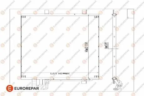 Радиатор кондиционера EUROREPAR 1610159980