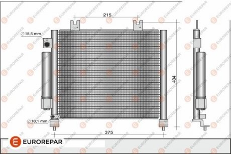 Радиатор кондиционера EUROREPAR 1610160480