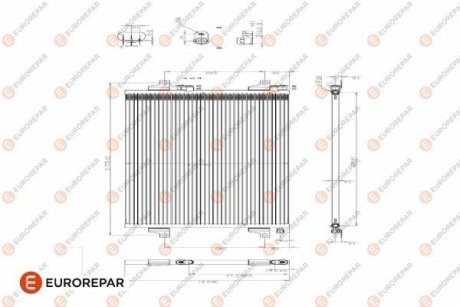 Радиатор кондиционера EUROREPAR 1610160880 (фото 1)