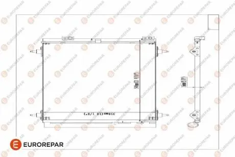 Радиатор кондиционера EUROREPAR 1610161980