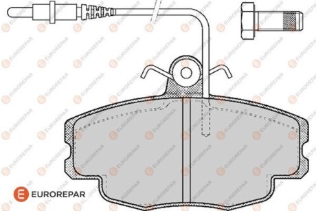Гальмівні колодки EUROREPAR 1617247380