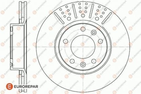 Тормозные диски EUROREPAR 1618860280 (фото 1)