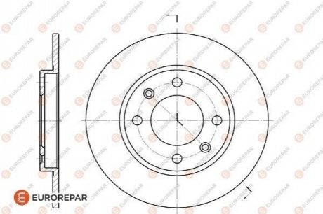 Тормозные диски EUROREPAR 1618860980 (фото 1)