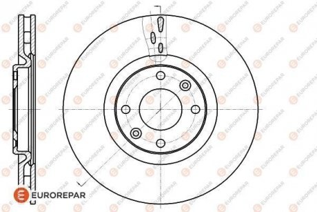 Тормозные диски EUROREPAR 1618864980 (фото 1)