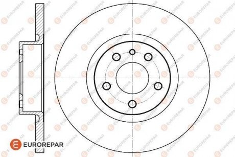 Тормозные диски EUROREPAR 1618876380 (фото 1)