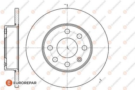Тормозные диски EUROREPAR 1618876680 (фото 1)