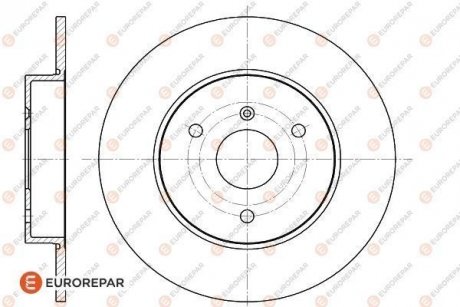 Тормозные диски EUROREPAR 1618876980 (фото 1)