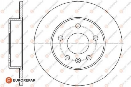 Тормозные диски EUROREPAR 1618883180 (фото 1)