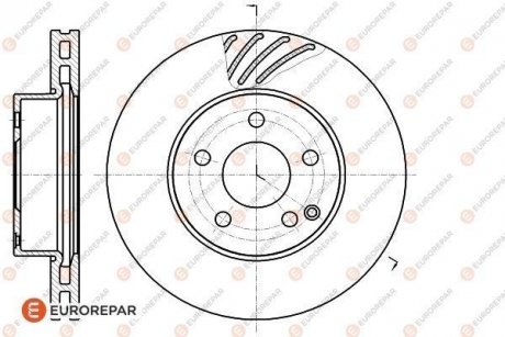 Тормозные диски EUROREPAR 1622807680 (фото 1)