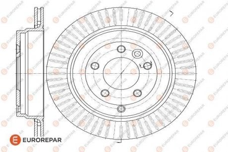 Тормозные диски EUROREPAR 1622811380 (фото 1)