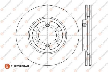 Тормозные диски EUROREPAR 1622812180 (фото 1)