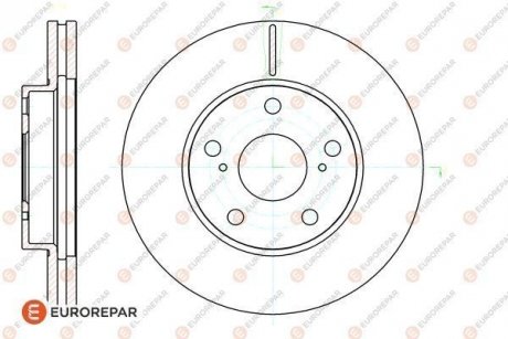 Гальмівні диски EUROREPAR 1622812480 (фото 1)