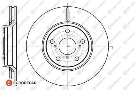 Гальмівні диски EUROREPAR 1622812580 (фото 1)