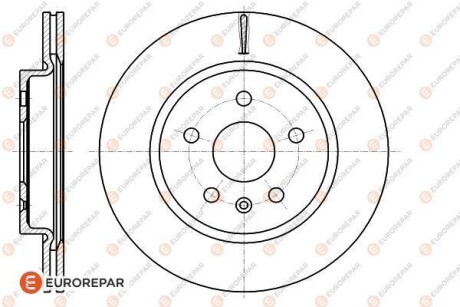 Диск гальмівний задній EUROREPAR 1622813680 (фото 1)