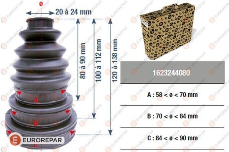 Автозапчасть EUROREPAR 1623244080