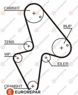 Ремень ГРМ EUROREPAR 1633128780