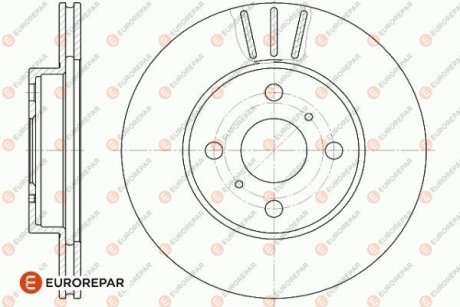 Тормозные диски EUROREPAR 1642753180 (фото 1)