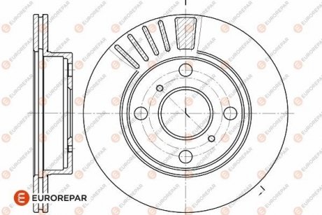 Тормозные диски EUROREPAR 1642753280 (фото 1)
