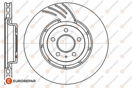 Тормозные диски EUROREPAR 1642755080 (фото 1)