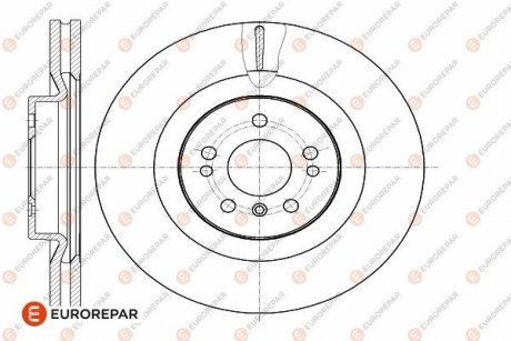 Тормозные диски EUROREPAR 1642758380 (фото 1)