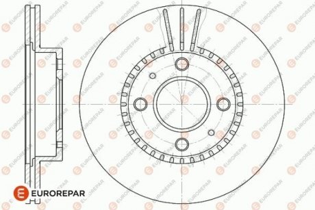 Тормозные диски EUROREPAR 1642761780 (фото 1)