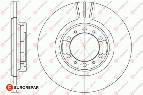 Гальмівні диски EUROREPAR 1642764180 (фото 1)