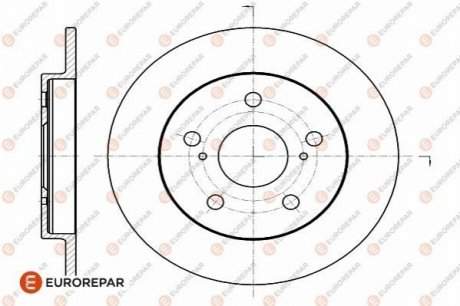 Тормозные диски EUROREPAR 1642770380 (фото 1)
