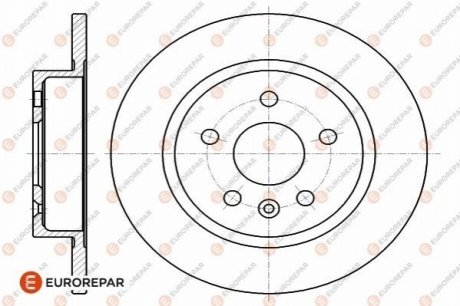 Тормозные диски EUROREPAR 1642773780 (фото 1)