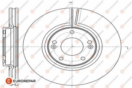 Тормозные диски EUROREPAR 1642781280 (фото 1)