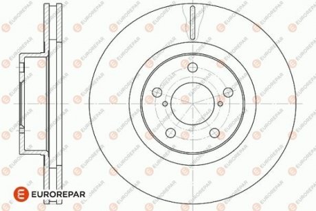 Тормозные диски EUROREPAR 1642781580 (фото 1)