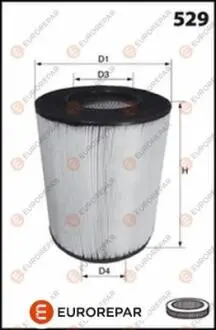 Повітряний фільтр EUROREPAR 1667451980