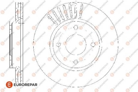 Тормозные диски EUROREPAR 1667852980 (фото 1)
