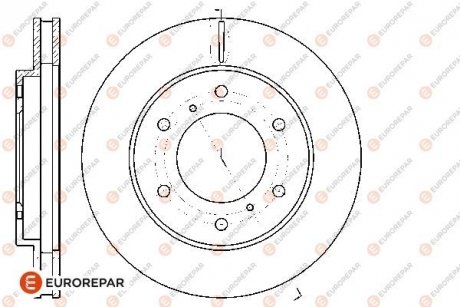Гальмівні диски EUROREPAR 1667855280 (фото 1)