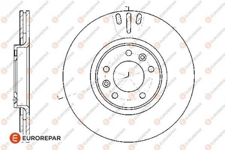 Тормозные диски EUROREPAR 1667857380 (фото 1)
